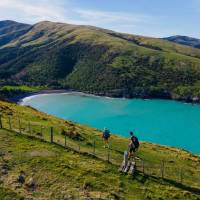 The walk towards Stony Bay along the Banks Peninsula