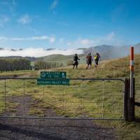 Heading out into the rolling hills of the Matahuru Valley