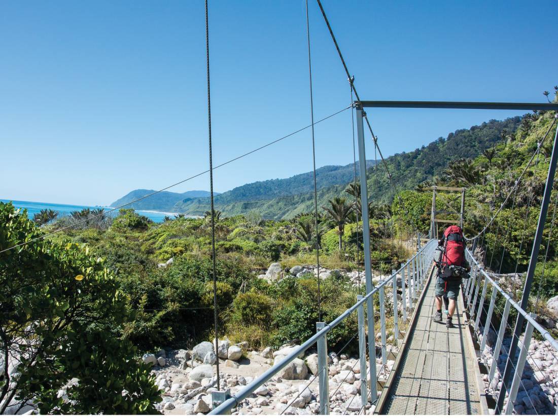 Hiking along the Heaphy Track in the Kahurangi National Park