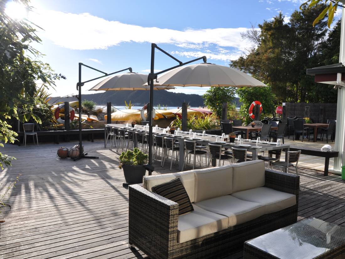 Beachfront relaxation on your Abel Tasman walk