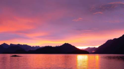 A magnificent Fiordland sunset | M Crouch